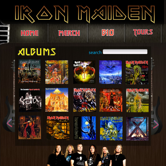 Iron Maiden site Aim Studio